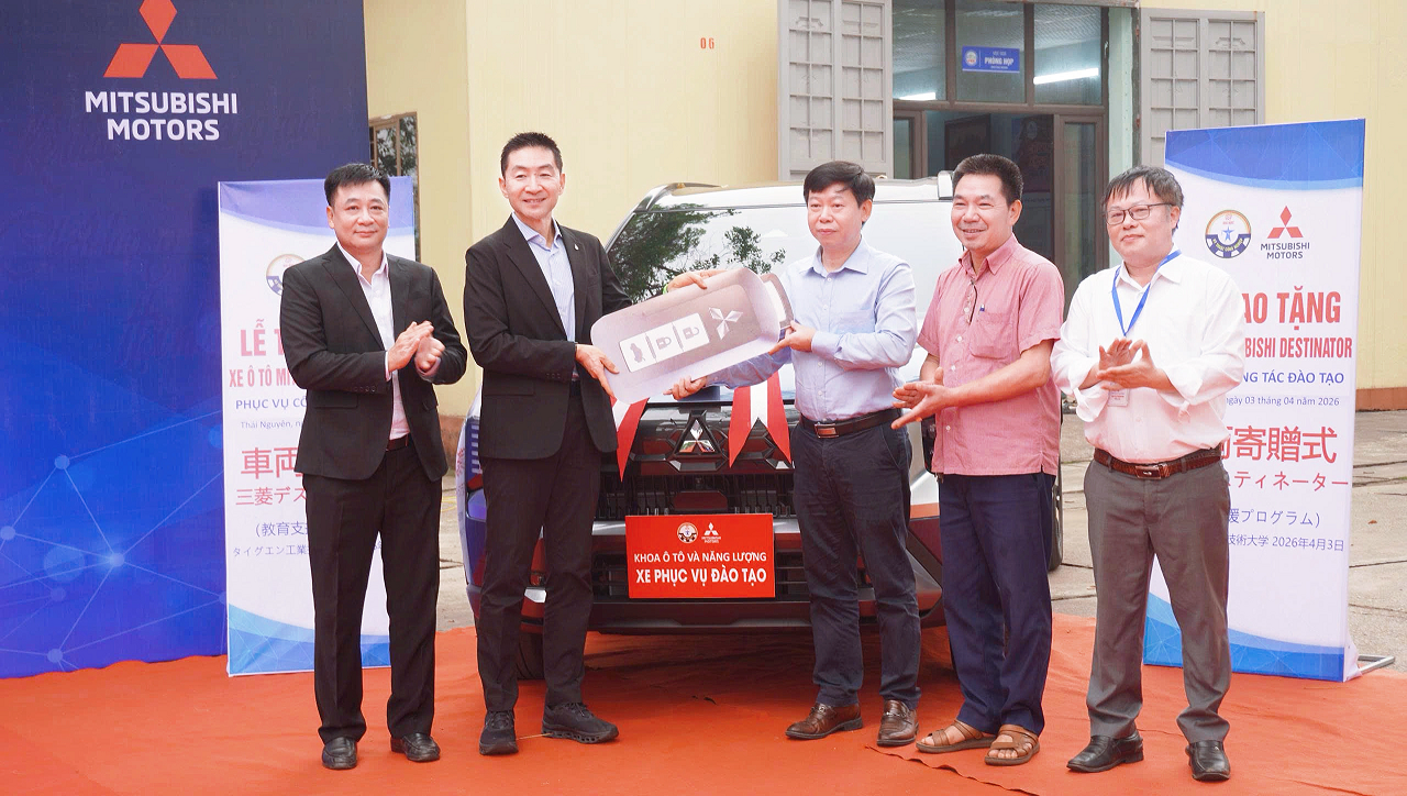  Trường Đại Học Kỹ Thuật Công Nghiệp (TNUT) Tiếp Nhận Xe Mitsubishi Destinator Phục Vụ Đào Tạo Và Nghiên Cứu